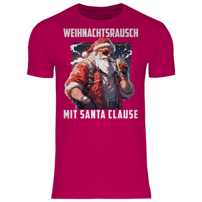 Weihnachtsrausch mit Santa Clause - Herren Shirt Sorbet