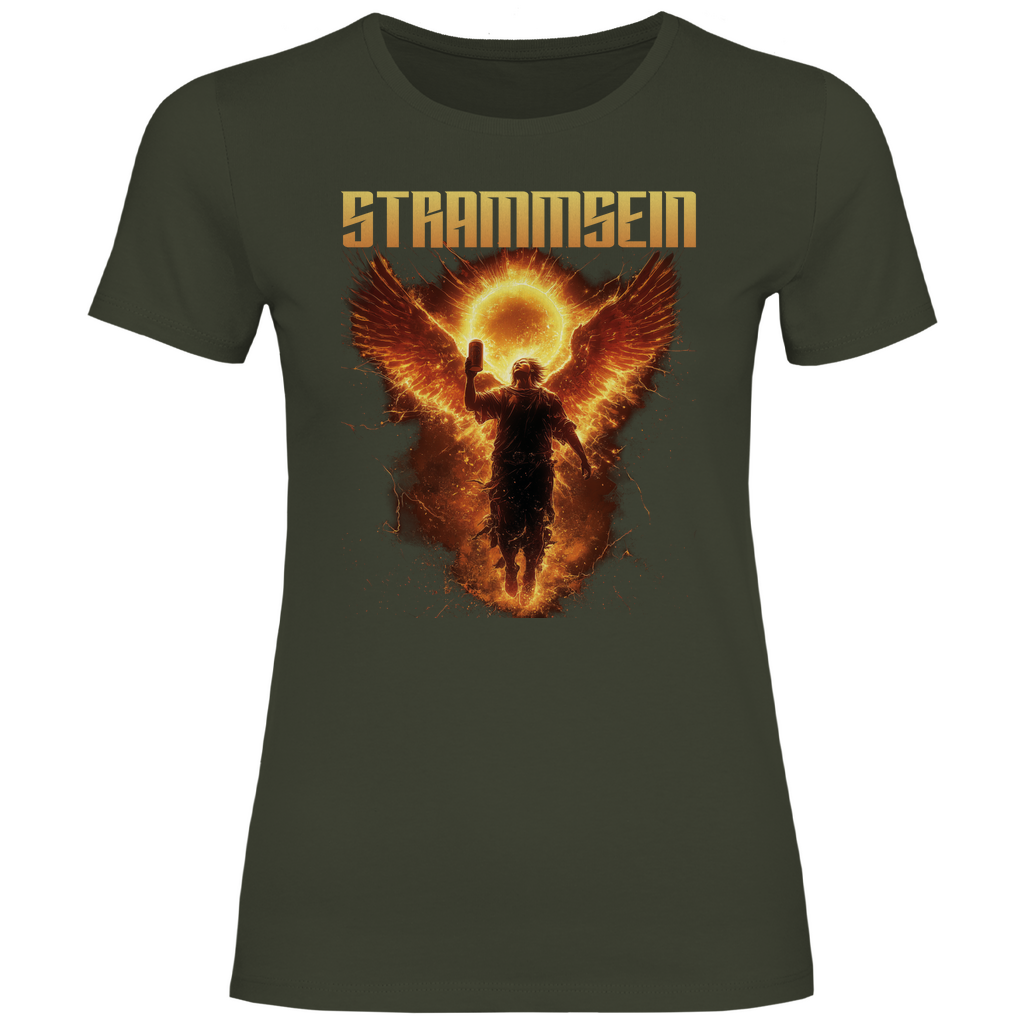 Strammsein Du Ich Wir Bier - Damenshirt