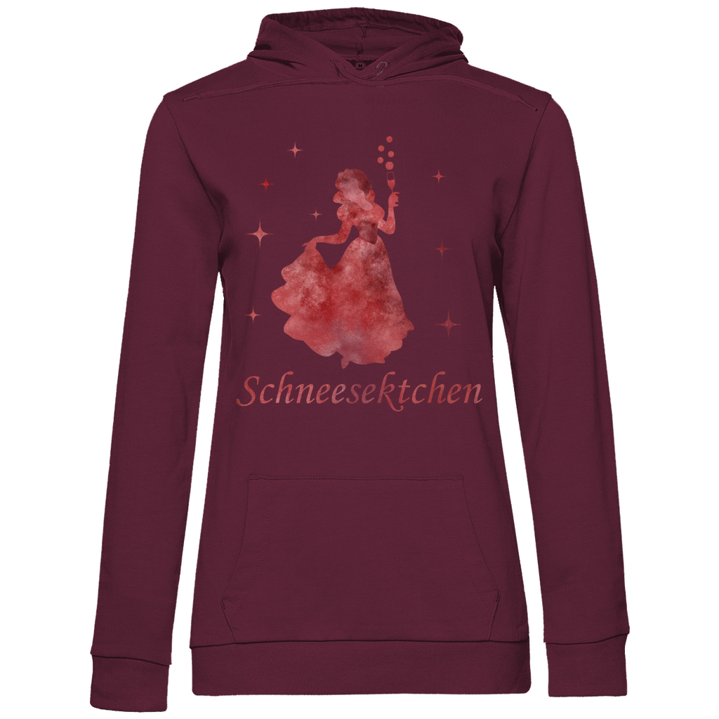 Schneesektchen - Prinzessin Aquarell - Damen Hoodie Wine