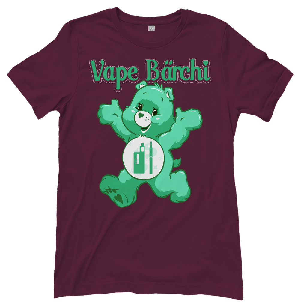Vape Bärchi - Glücksbärchi - Damenshirt Burgundy