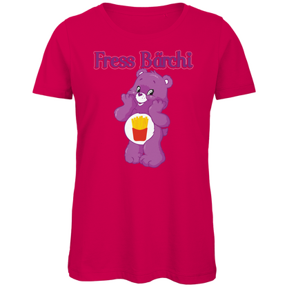 Fress Bärchi - Glücksbärchi - Damen Premium Bio T-Shirt Fuchsia