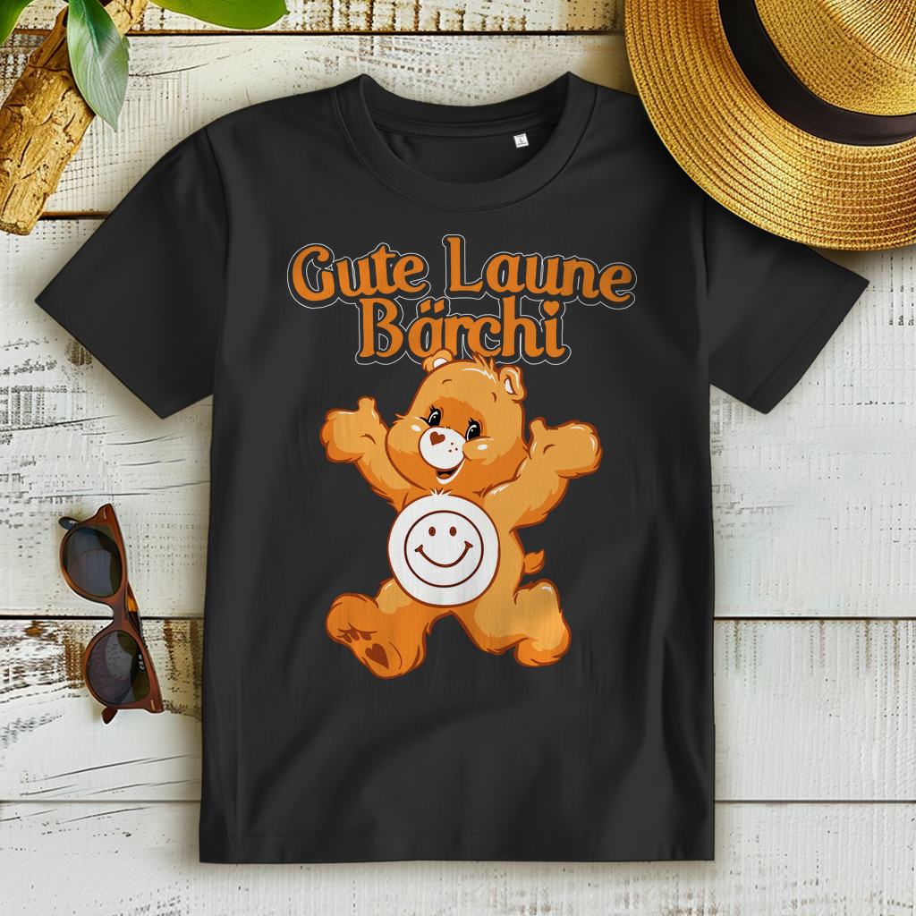 Gute Laune Bärchi Glücksbärchi Teddybär Bärchen Bären - Damen Premium Bio T-Shirt