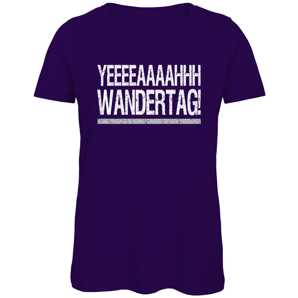 YEEEAH Wandertag! - Damen Premium Bio T-Shirt Urban Purple