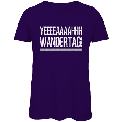 YEEEAH Wandertag! - Damen Premium Bio T-Shirt Urban Purple