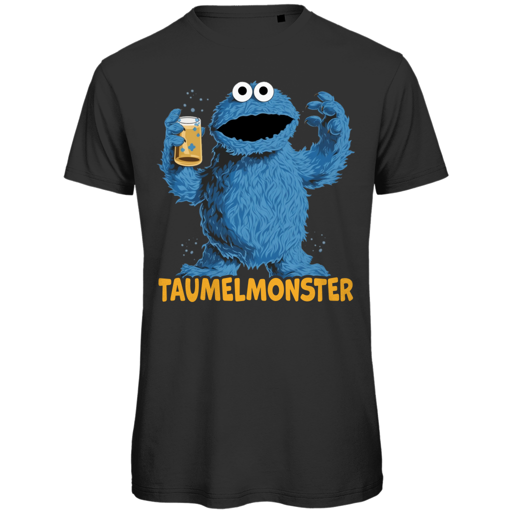 Taumelmonster Krümelmonster Bier Sesamstraße - Herren Premium Bio T-Shirt Black