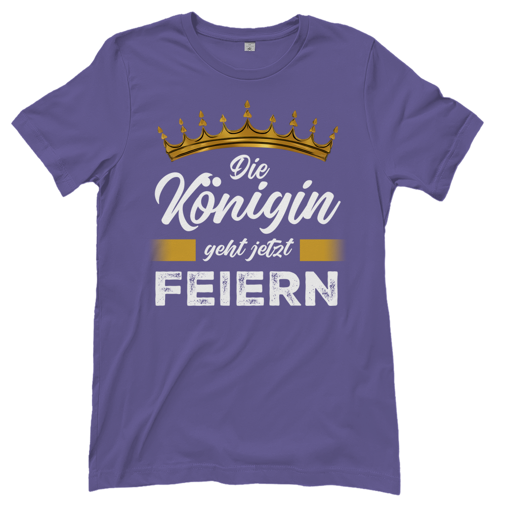 Die Königin geht jetzt feiern - Damenshirt Millennial Lilac