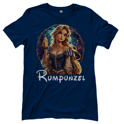 Rumpunzel Retro - Damenshirt Navy