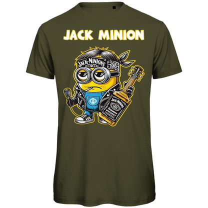 Jack Minion Herren T-Shirt - Bio Baumwolle, Lustiges Design, Jack Daniels Stil, Premium Qualität