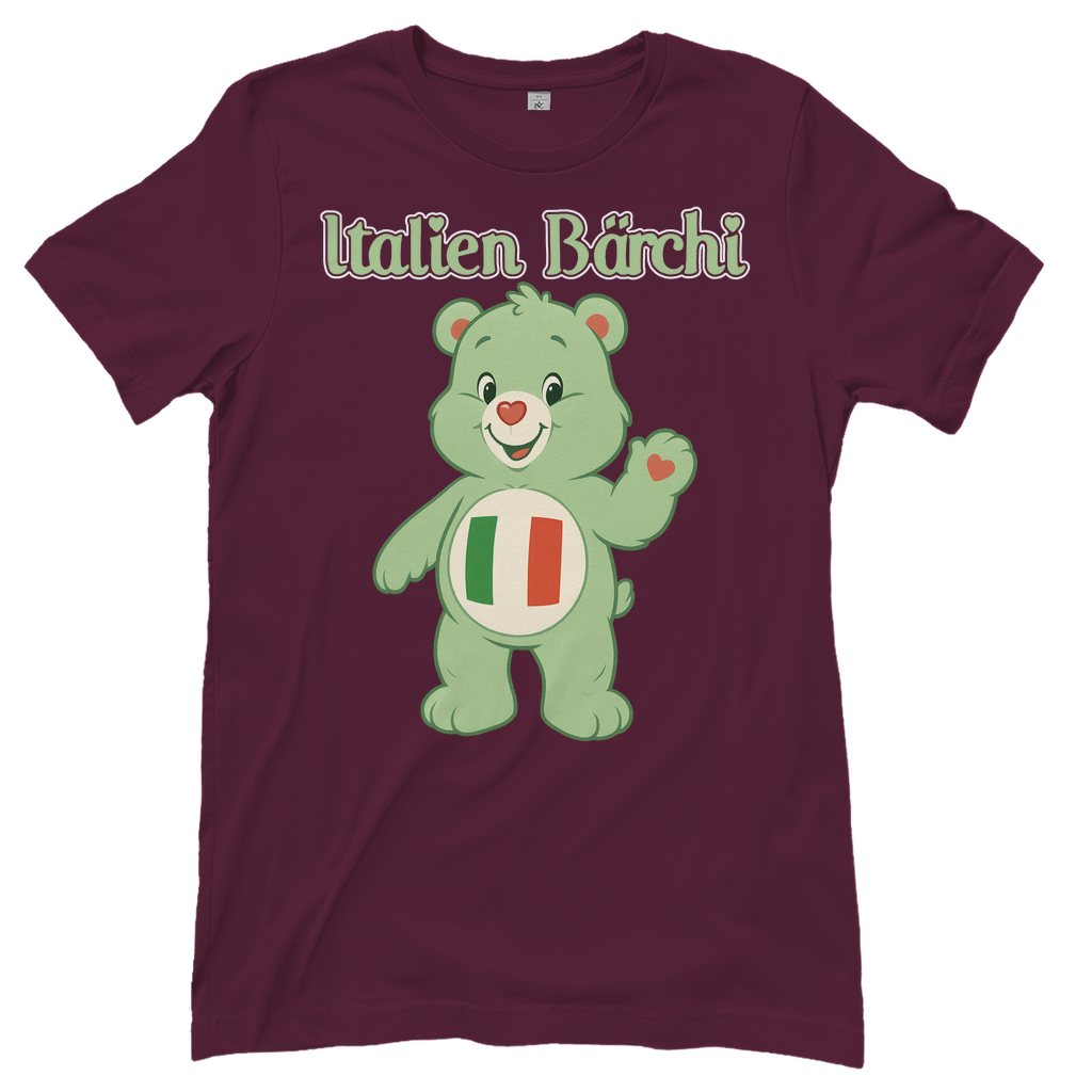 Italien Bärchi - Glücksbärchi - Damen T-Shirt Burgundy