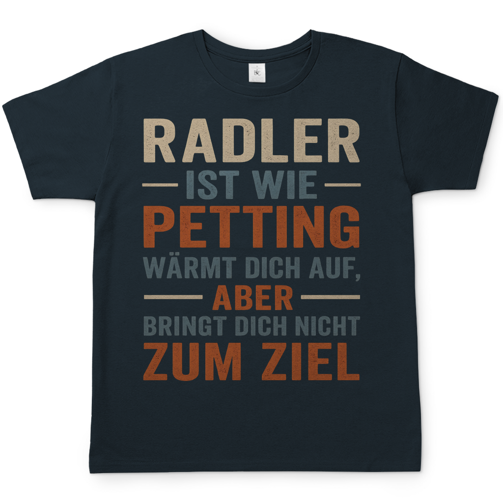 Radler ist wie Petting - Herren T-Shirt Dark Grey Solid
