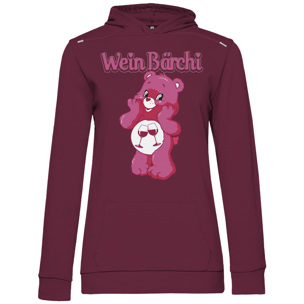 Wein Bärchi - Glücksbärchi - Damen Hoodie Wine
