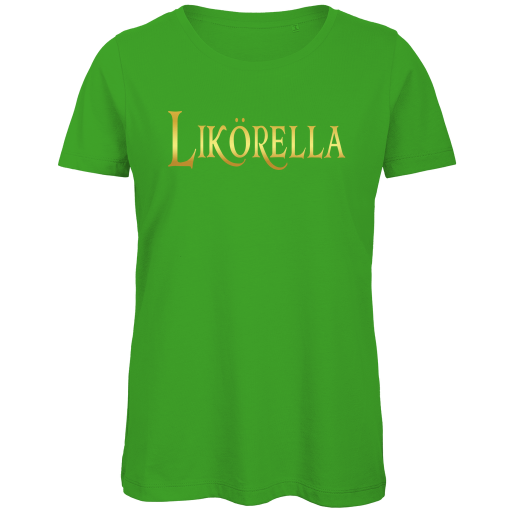 Likörella - Prinzessin Gold - Damen Premium Bio T-Shirt Real Green