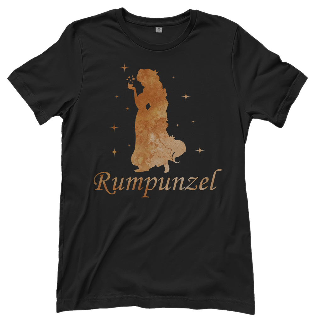 Rumpunzel - Prinzessin Aquarell - Damenshirt Black