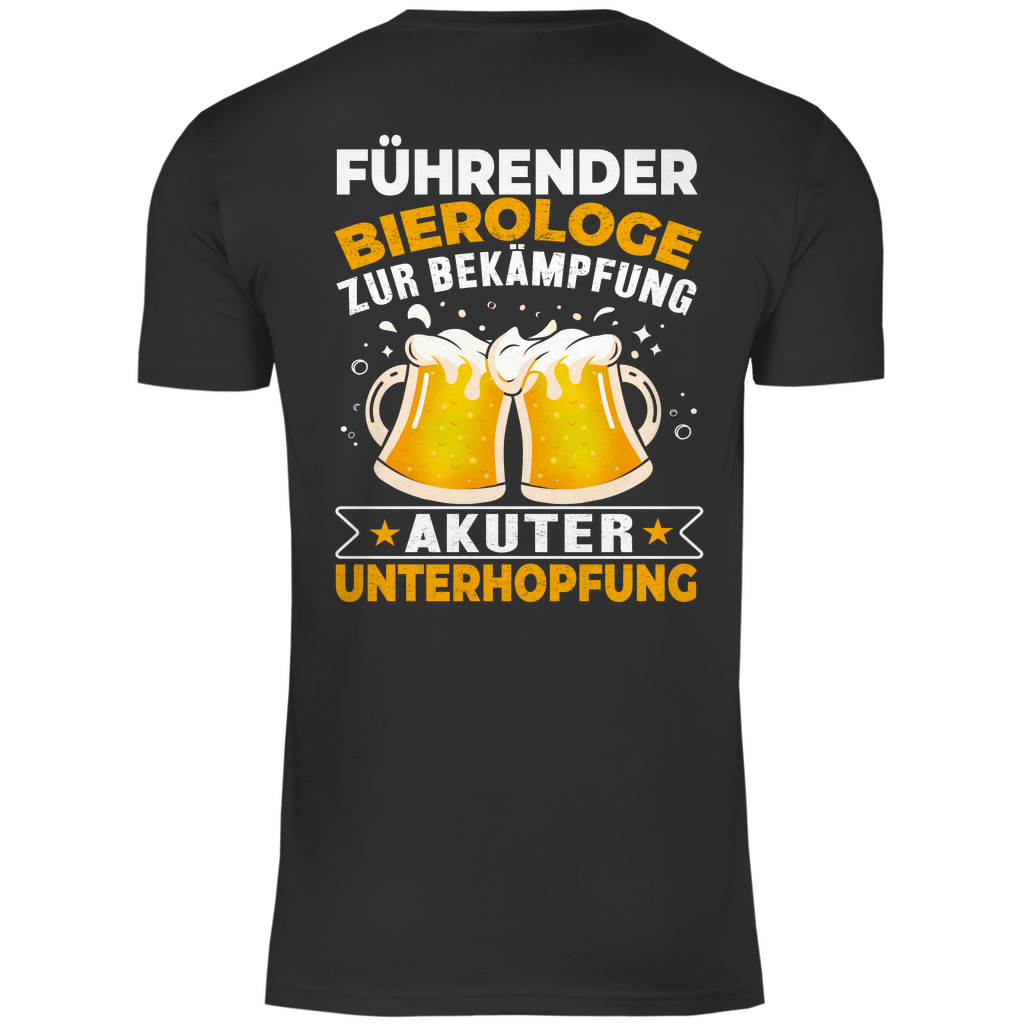 Führender Bierologe zur Bekämpfung akuter Unterhopfung - Herren Shirt