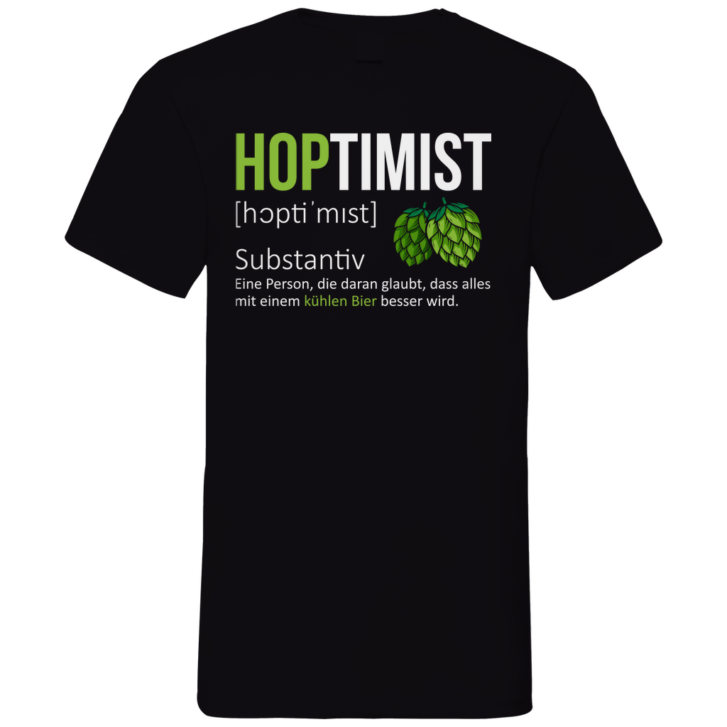 Hoptimist - Herren V-Neck Shirt