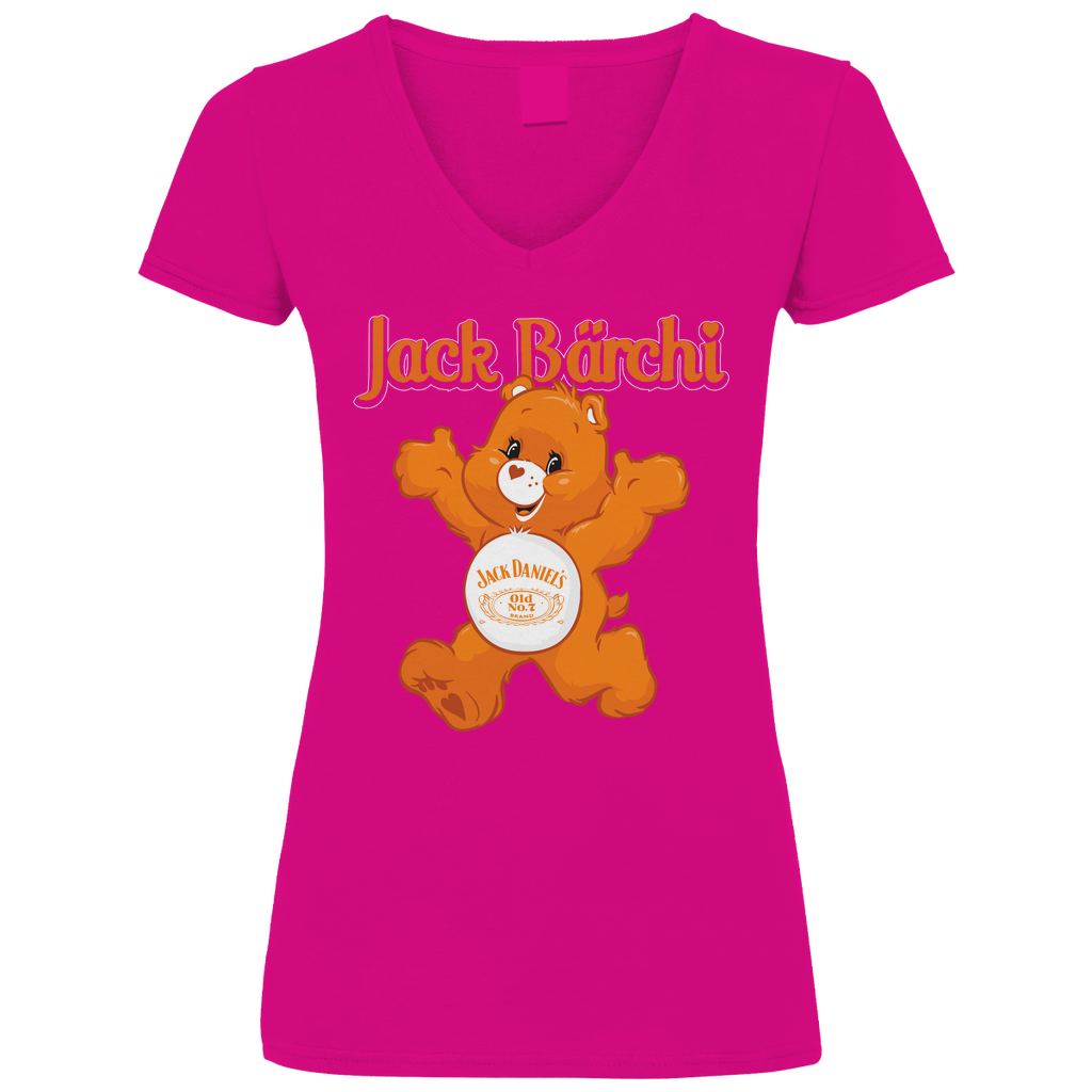 Jack Bärchi - Glücksbärchi - V-Neck Damenshirt