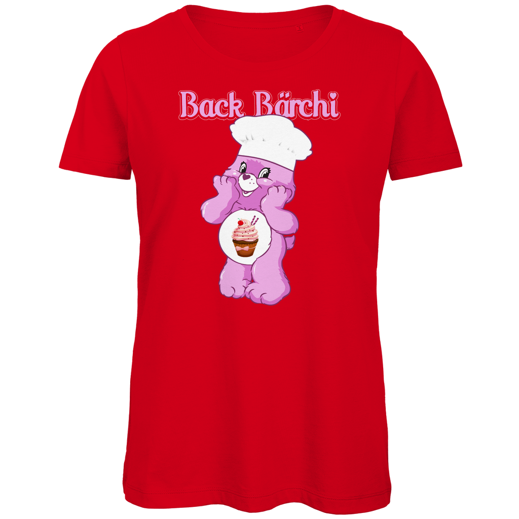 Back Bärchi - Glücksbärchi - Damen Premium Bio T-Shirt Red