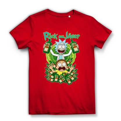 Rick and Jäger mit Morty Jägermeister - Damen Premium Bio T-Shirt