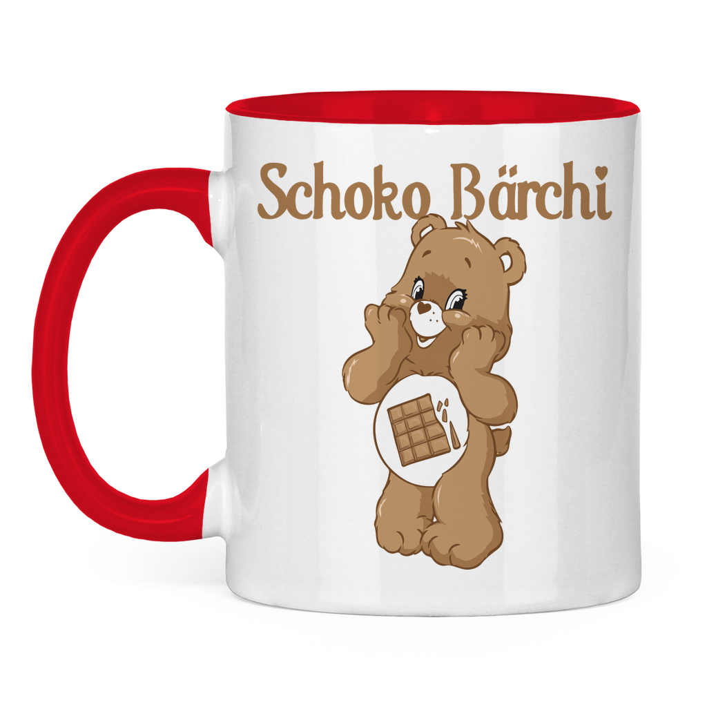 Schoko Bärchi - Glücksbärchi - Tasse zweifarbig