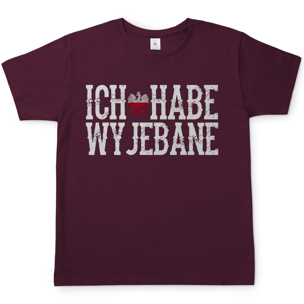 Ich habe Wyjebane - Herren T-Shirt Burgundy