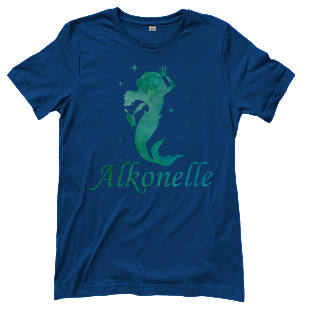 Alkonelle - Prinzessin Aquarell - Damenshirt Royal Blue