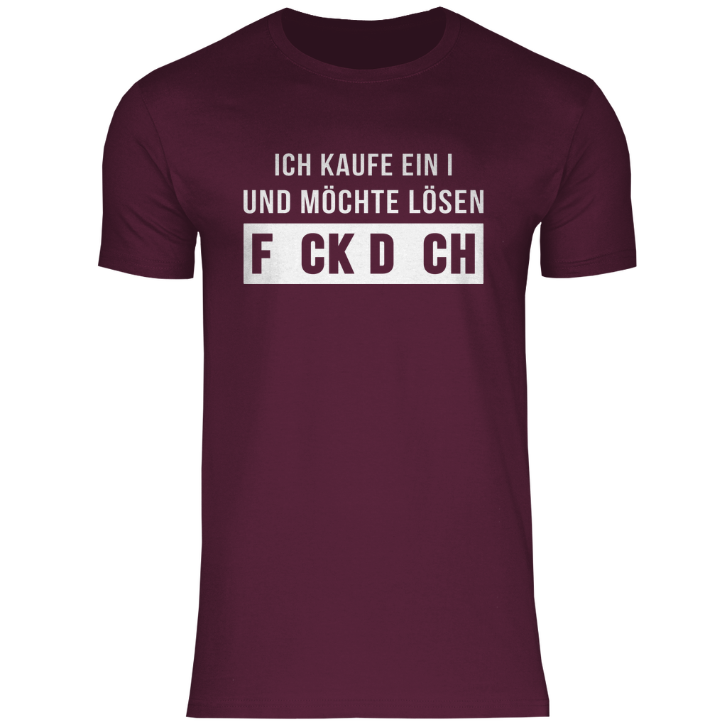 Ich kaufe ein I und möchte lösen - Herren Shirt Burgundy