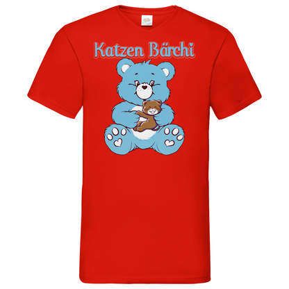 Katzen Bärchi - Glücksbärchi - Herren V-Neck Shirt