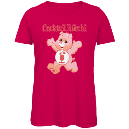 Cocktail Bärchi - Glücksbärchi - Damen Premium Bio T-Shirt Fuchsia