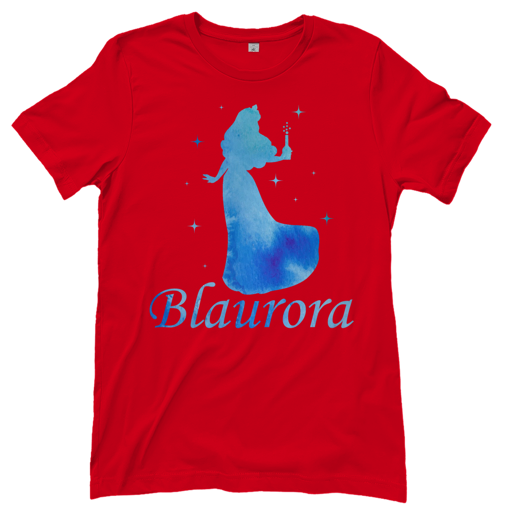 Blaurora - Prinzessin Aquarell - Damenshirt Red