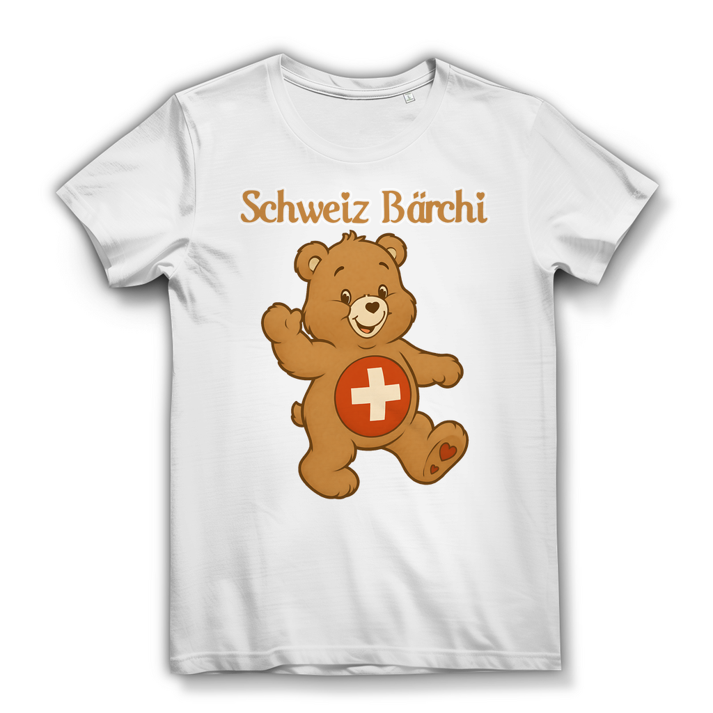 Schweiz Bärchi - Glücksbärchi - Damen Premium Bio T-Shirt White