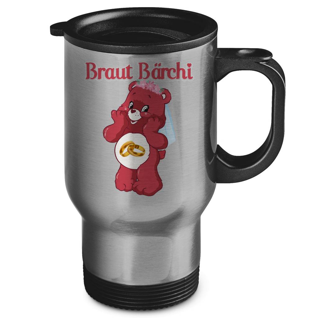 Braut Bärchi - Glücksbärchi - Edelstahl-Thermobecher