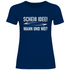 Scheiß Idee! Wann und wo? - Damenshirt Navy