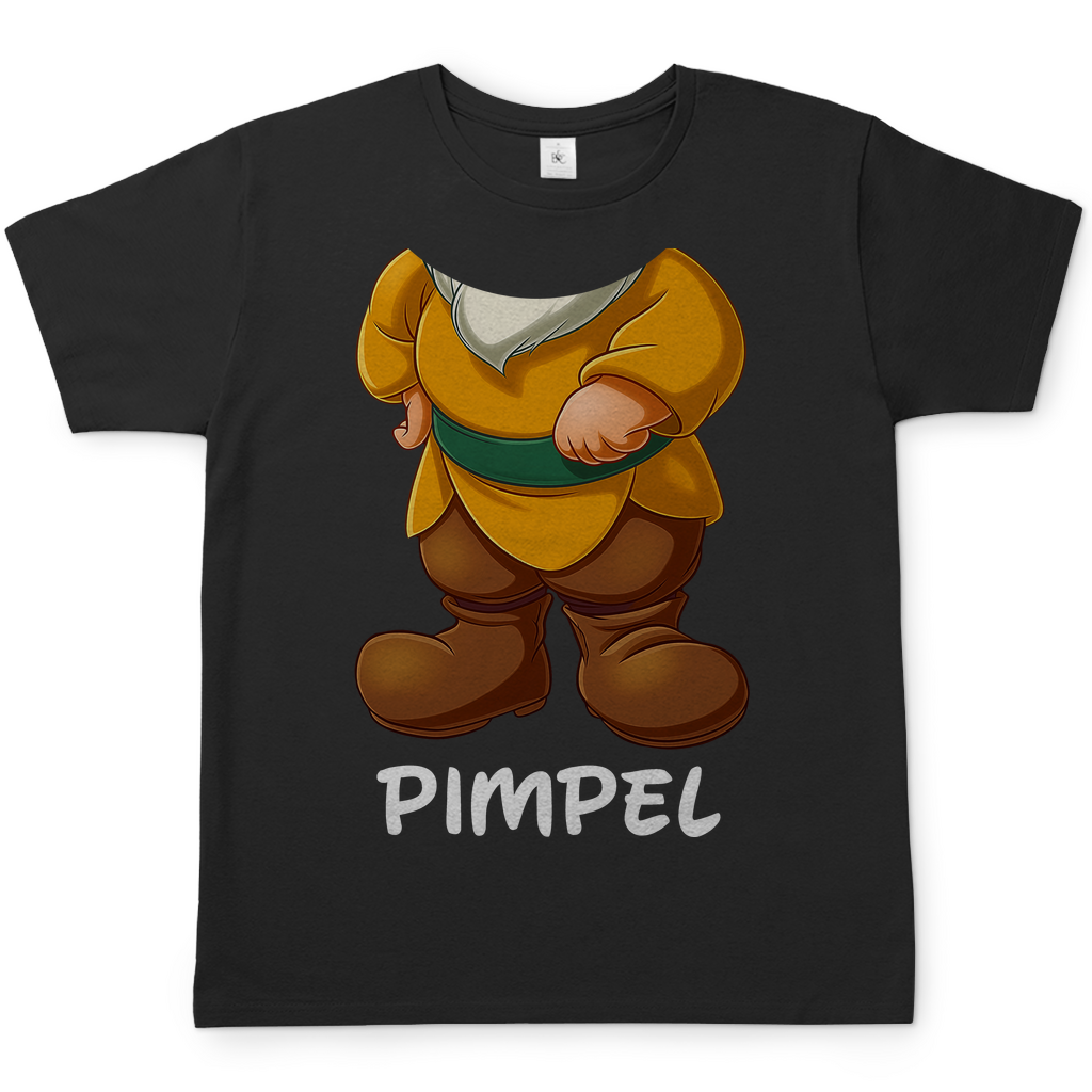 Schneewittchen und die 7 Zwerge - Pimpel - Herren Shirt Black