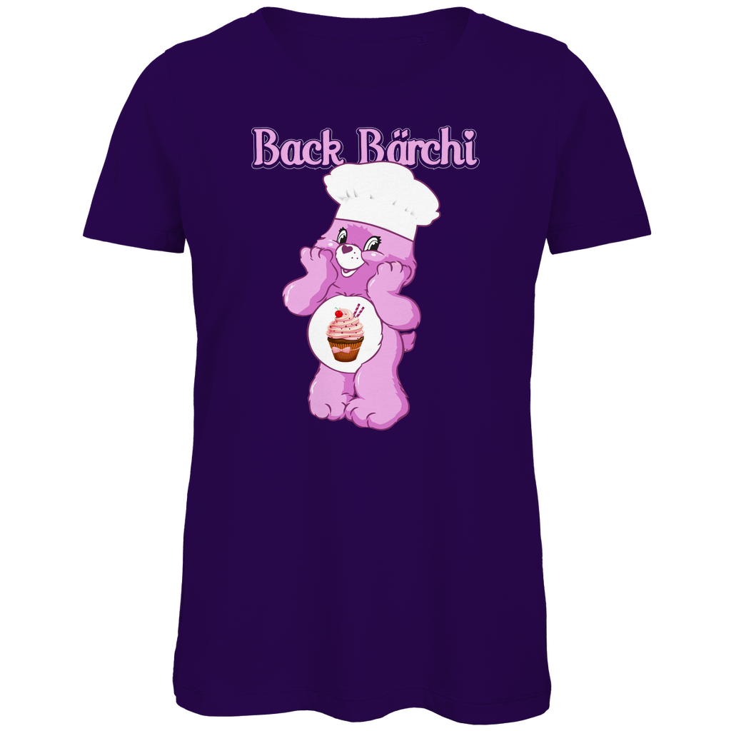 Back Bärchi - Glücksbärchi - Damen Premium Bio T-Shirt Urban Purple