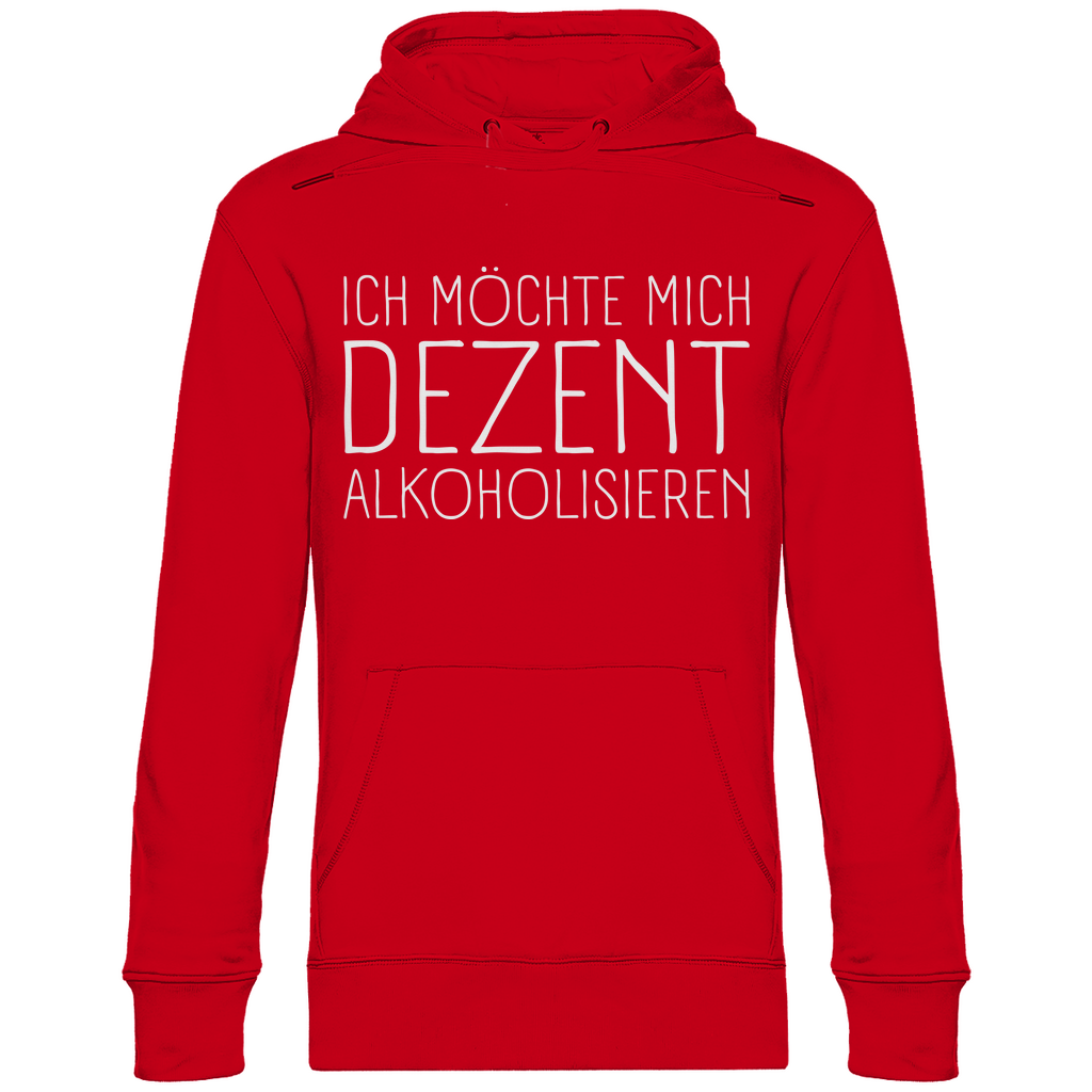 Ich möchte mich dezent alkoholisieren - Unisex Hoodie Red