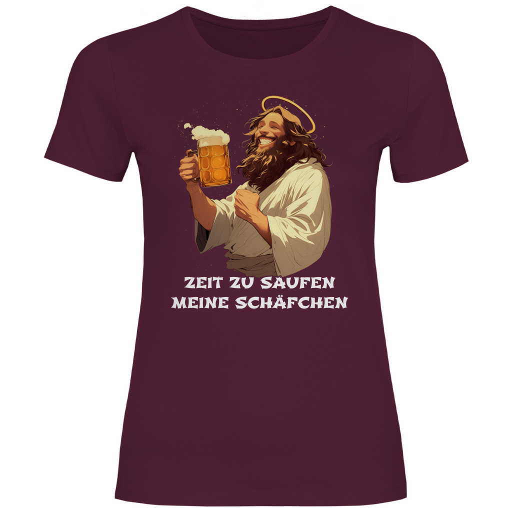 Zeit zu saufen meine Schäfchen - Damenshirt