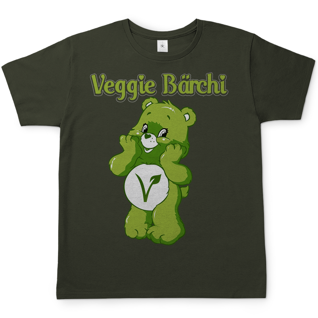 Veggie Bärchi - Glücksbärchi - Herren Shirt Urban Khaki