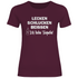 Lecken Schlucken Beissen ich liebe Tequila - Damenshirt Burgundy