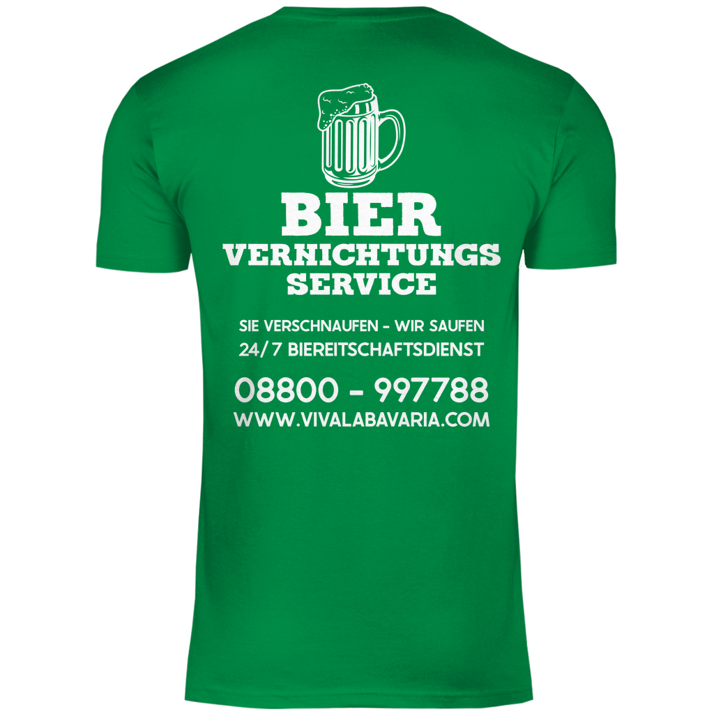 Bier vernichtungs Service - Herren Shirt