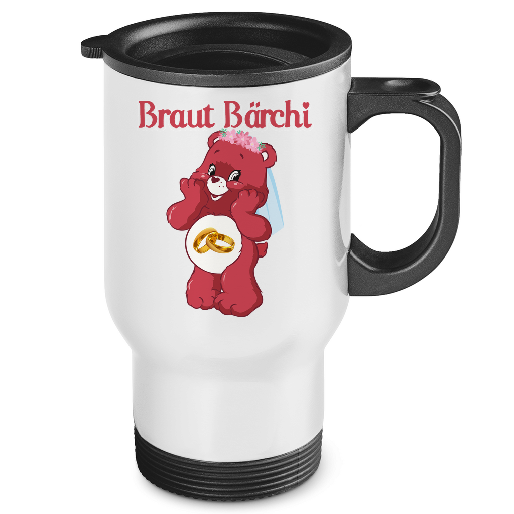Braut Bärchi - Glücksbärchi - Edelstahl-Thermobecher White One size