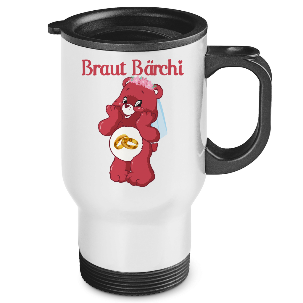 Braut Bärchi - Glücksbärchi - Edelstahl-Thermobecher