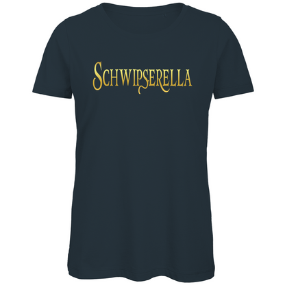 Schwipserella - Prinzessin Gold - Damen Premium Bio T-Shirt Dark Grey