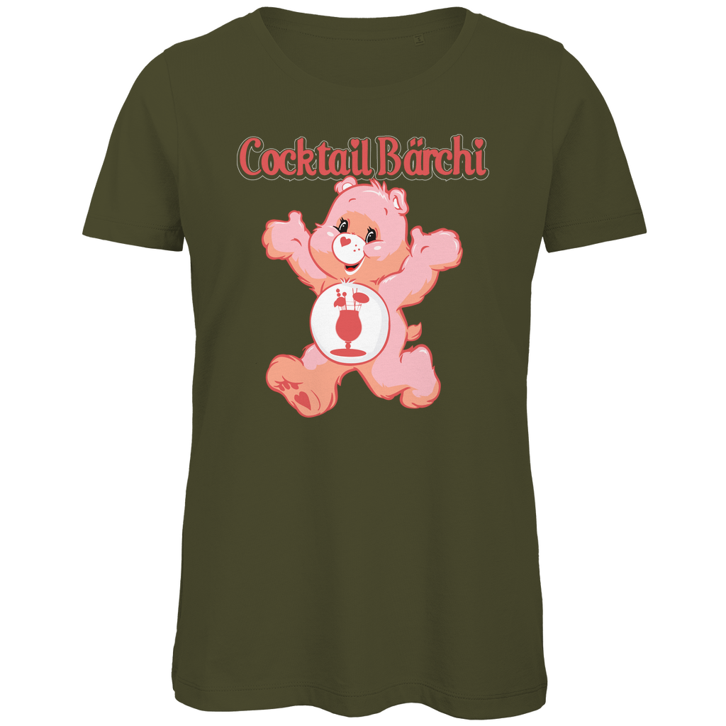 Cocktail Bärchi - Glücksbärchi - Damen Premium Bio T-Shirt Khaki