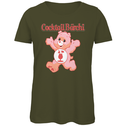 Cocktail Bärchi - Glücksbärchi - Damen Premium Bio T-Shirt Khaki