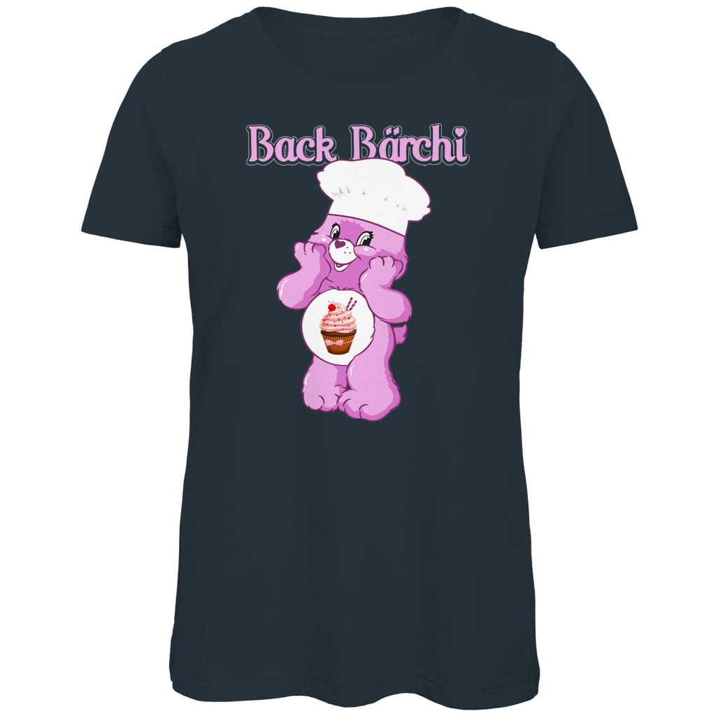 Back Bärchi - Glücksbärchi - Damen Premium Bio T-Shirt Dark Grey