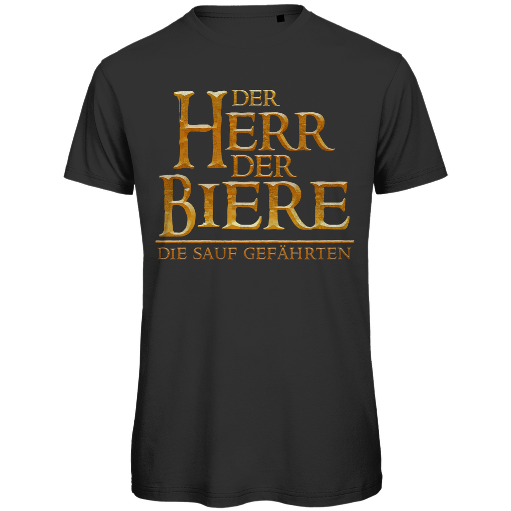 Der Herr der Biere die Sauf Gefährten - Herren Premium Bio T-Shirt Black