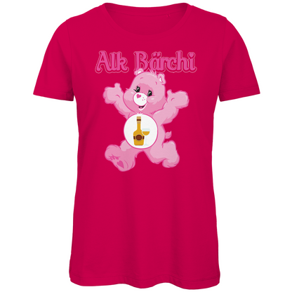 Alk Bärchi - Glücksbärchi - Damen Premium Bio T-Shirt Fuchsia