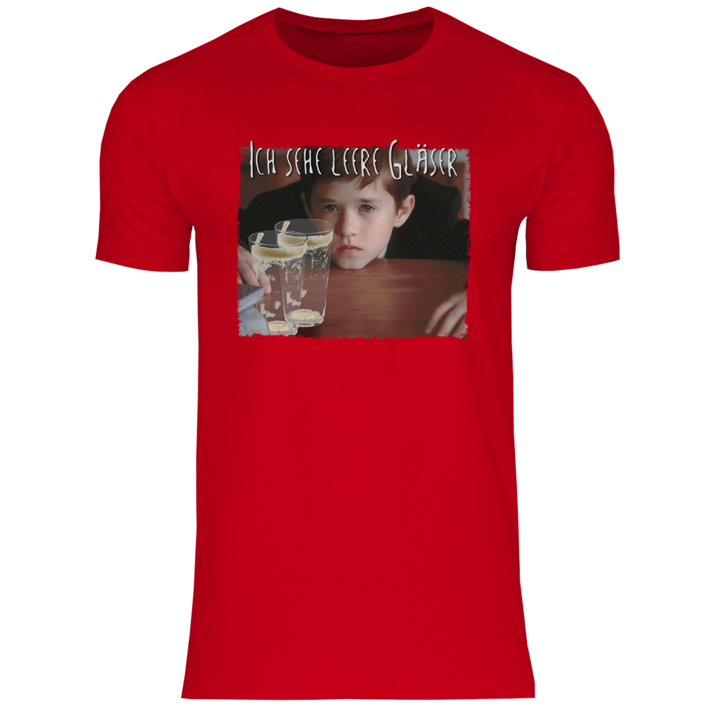 Ich sehe leere Gläser - Herren Shirt Red