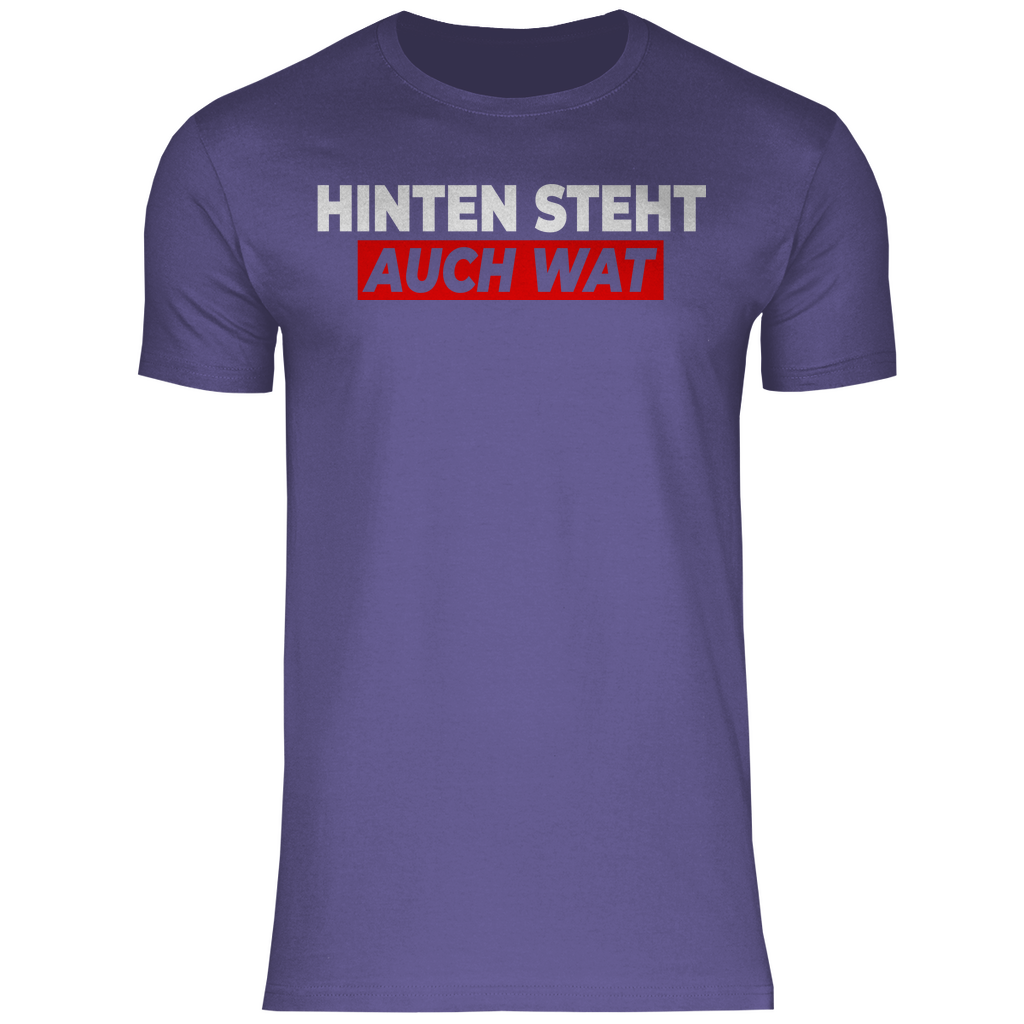 Hinten steht auch wat - Beidseitiger Druck - Herren Shirt