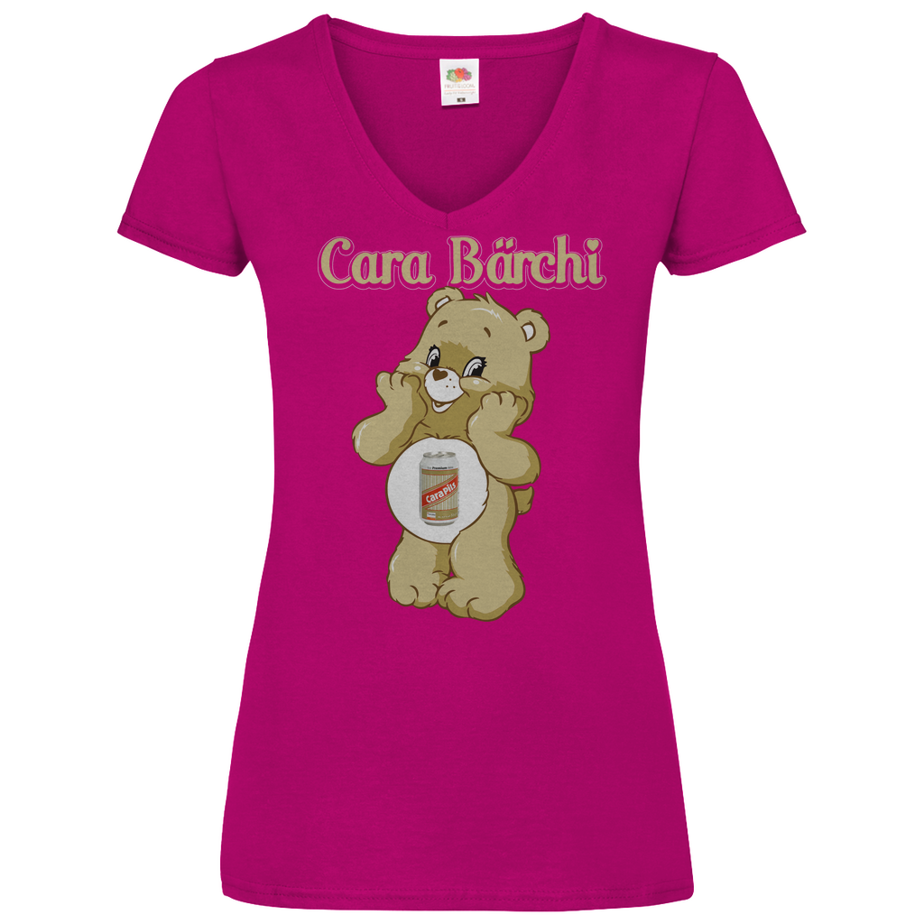 Cara Bärchi - Glücksbärchi - V-Neck Damenshirt